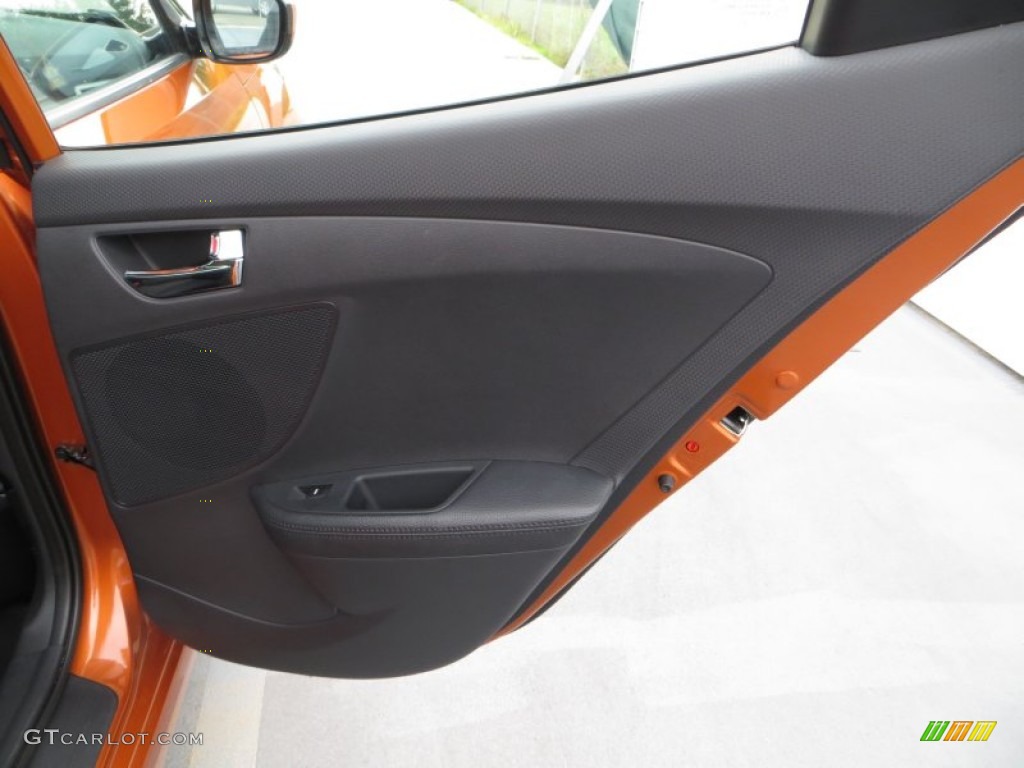 2012 Hyundai Veloster Standard Veloster Model Black Door Panel Photo #81209148