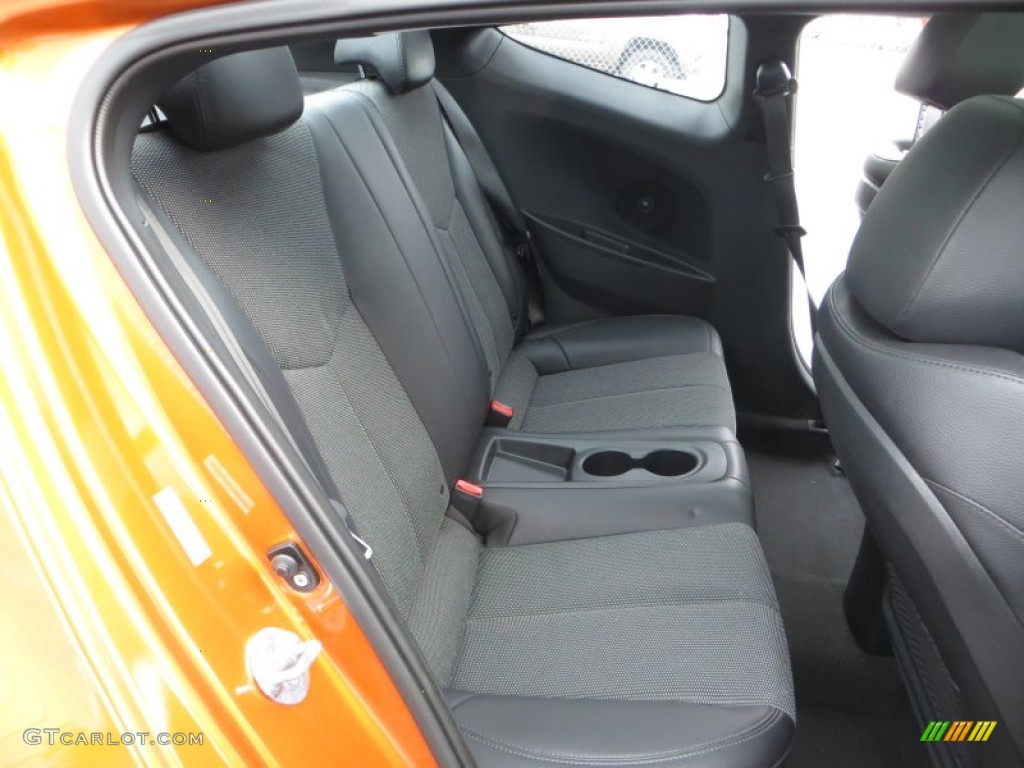 Black Interior 2012 Hyundai Veloster Standard Veloster Model Photo #81209167