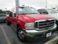 Red 2002 Ford F350 Super Duty Lariat Crew Cab Dually