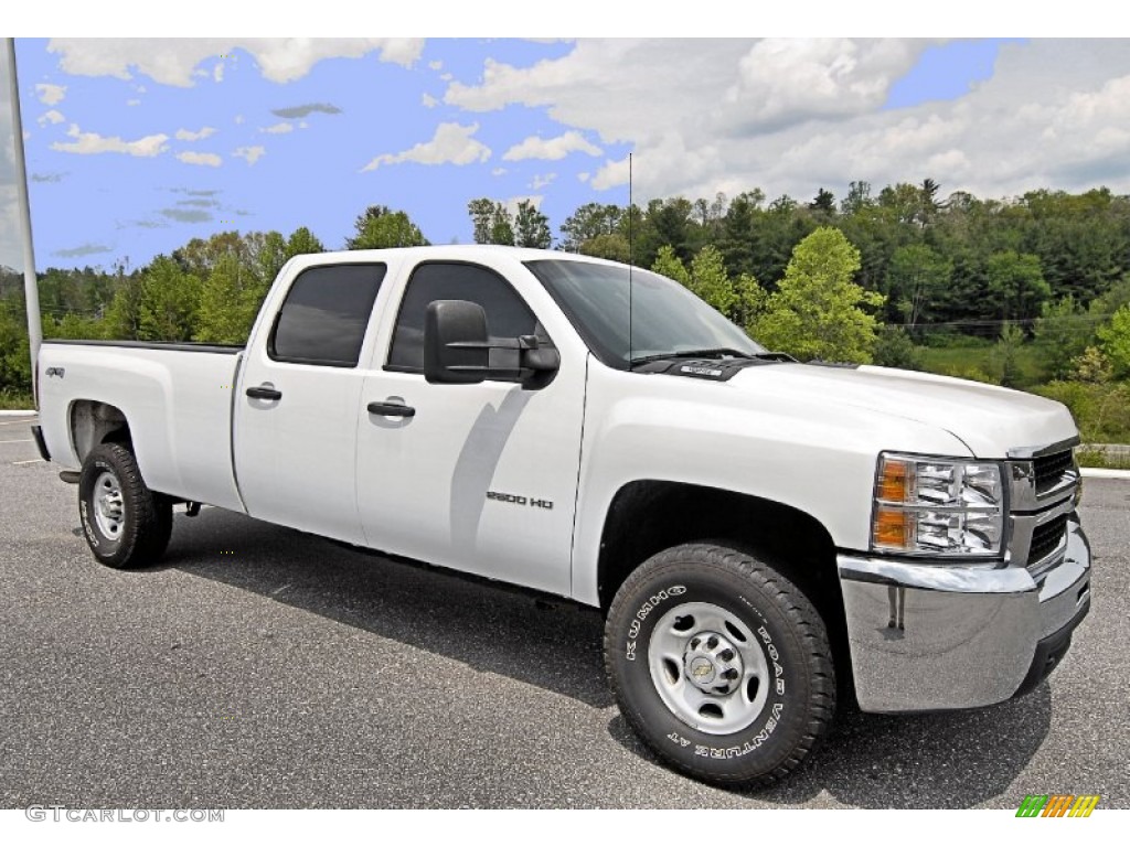 Summit White 2010 Chevrolet Silverado 2500HD Crew Cab 4x4 Exterior Photo #81209227