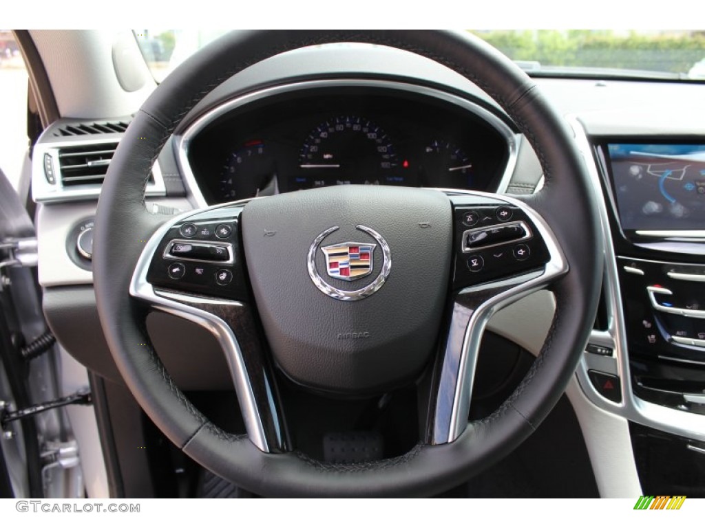 2013 Cadillac SRX Premium FWD Light Titanium/Ebony Steering Wheel Photo #81209292