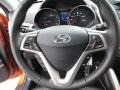 Black 2012 Hyundai Veloster Standard Veloster Model Steering Wheel