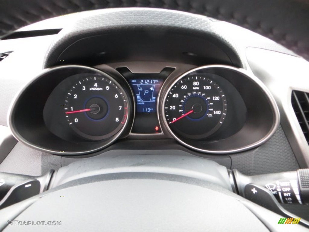 2012 Hyundai Veloster Standard Veloster Model Gauges Photo #81209487
