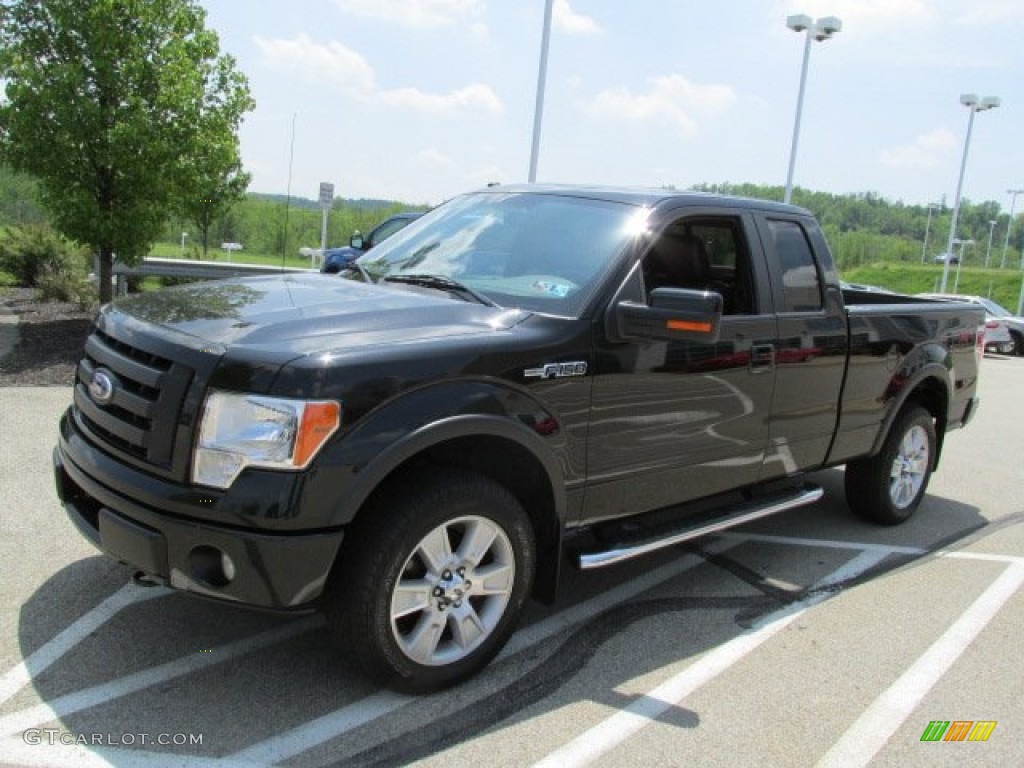 2010 F150 FX4 SuperCab 4x4 - Tuxedo Black / Black photo #6
