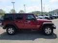 2013 Deep Cherry Red Crystal Pearl Jeep Wrangler Unlimited Sport S 4x4  photo #5