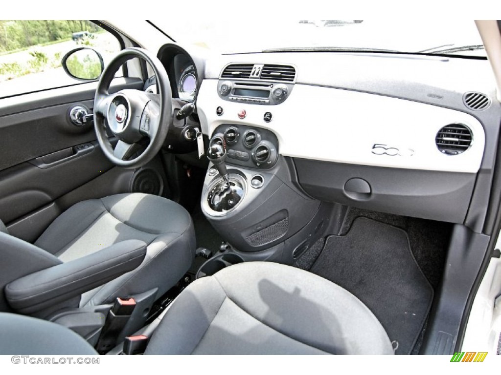 2012 Fiat 500 Pop Tessuto Grigio/Nero (Grey/Black) Dashboard Photo #81210941