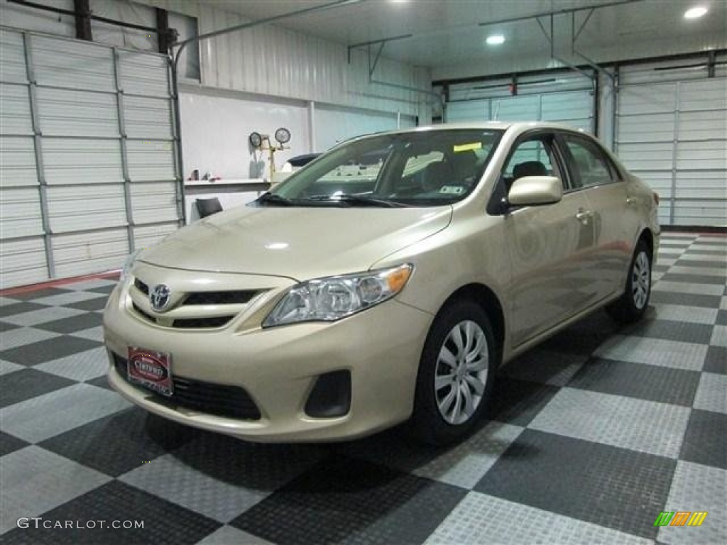 2012 Corolla LE - Sandy Beach Metallic / Bisque photo #3