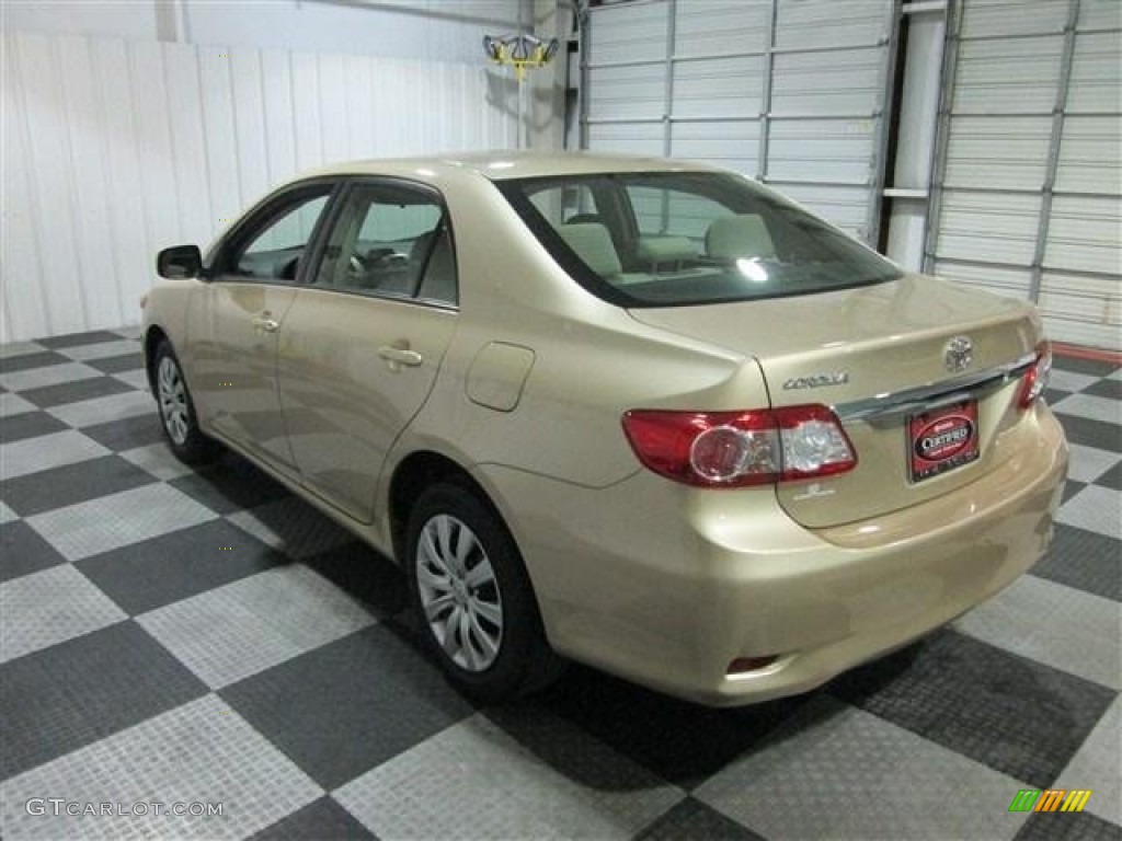 2012 Corolla LE - Sandy Beach Metallic / Bisque photo #4