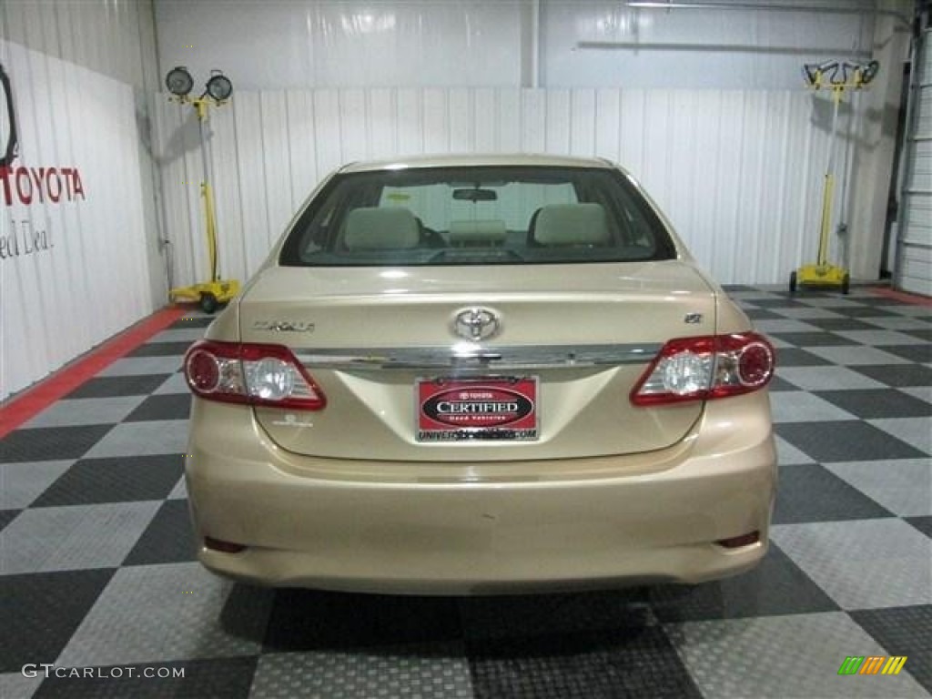 2012 Corolla LE - Sandy Beach Metallic / Bisque photo #5