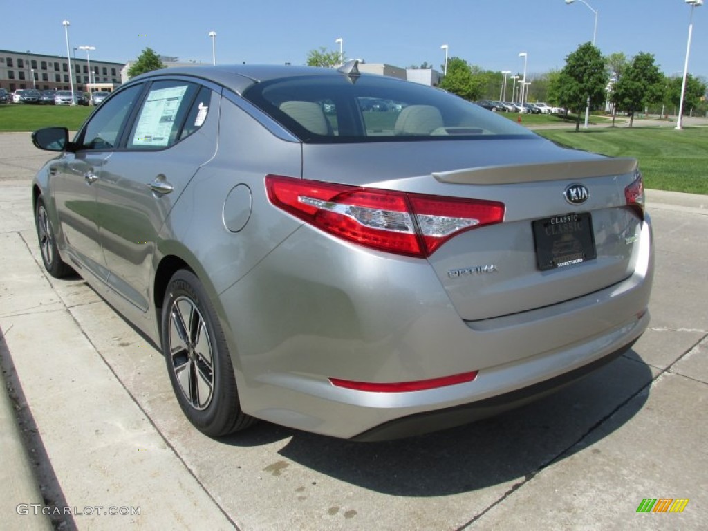 Satin Metal Metallic 2013 Kia Optima Hybrid LX Exterior Photo #81212098