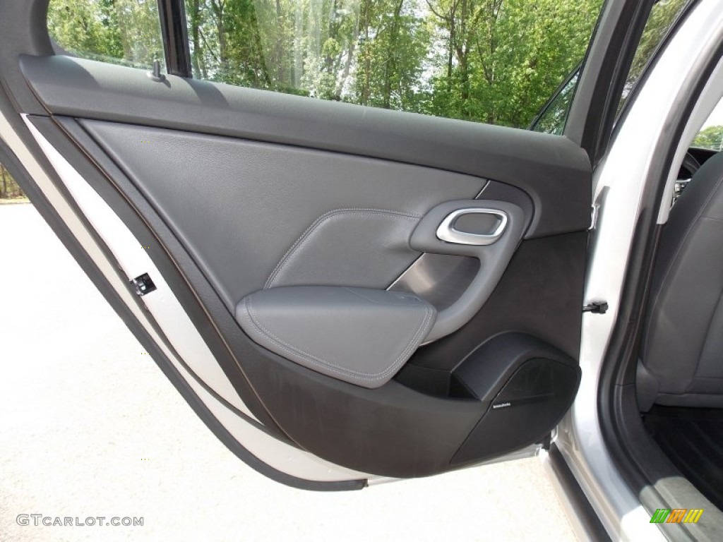 2011 Saab 9-5 Aero XWD Sedan Shark Grey Door Panel Photo #81212616