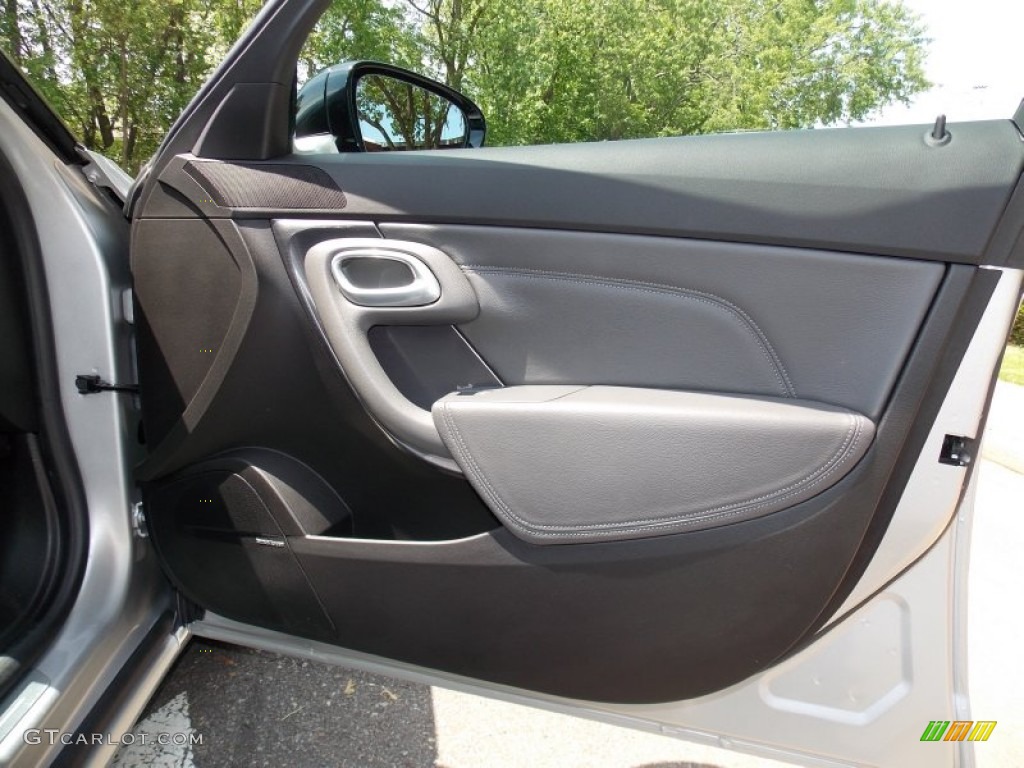 2011 Saab 9-5 Aero XWD Sedan Shark Grey Door Panel Photo #81212677