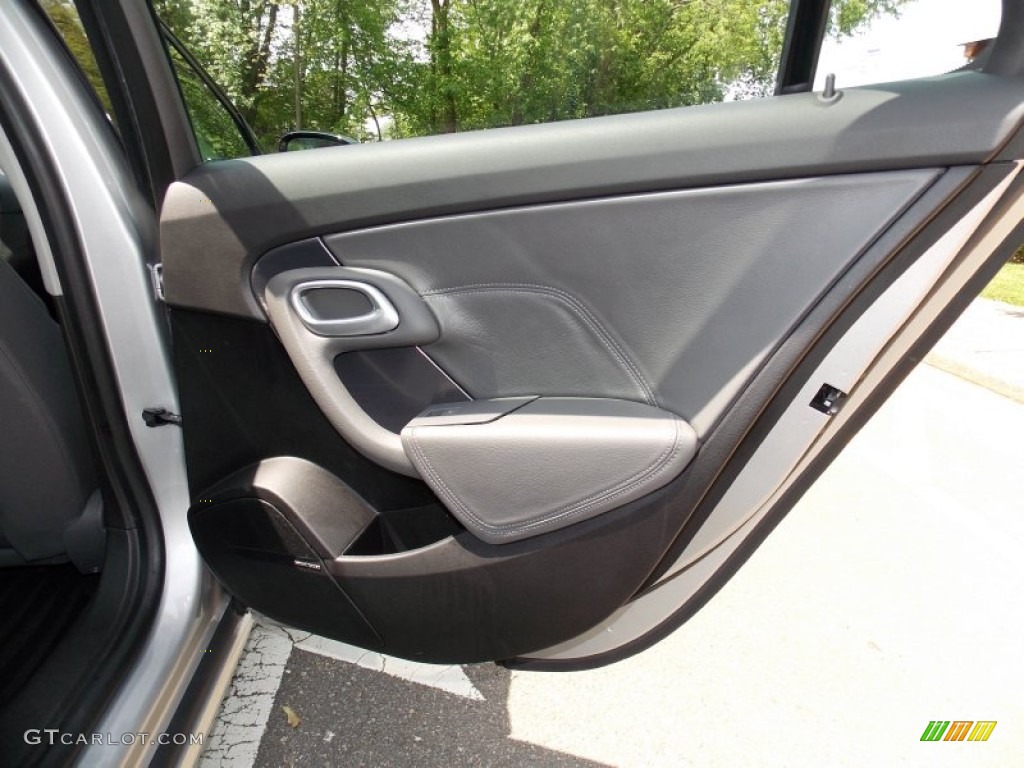 2011 Saab 9-5 Aero XWD Sedan Shark Grey Door Panel Photo #81212745