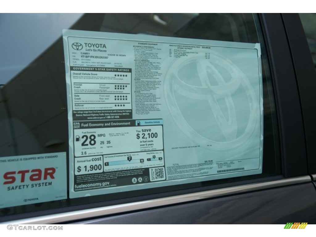 2013 Camry SE - Magnetic Gray Metallic / Black/Ash photo #10