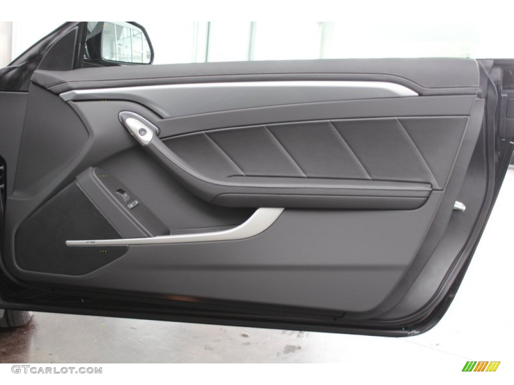 2013 Cadillac CTS Coupe Ebony Door Panel Photo #81213269
