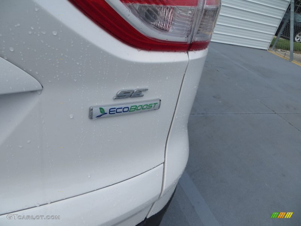 2013 Escape SE 1.6L EcoBoost - White Platinum Metallic Tri-Coat / Charcoal Black photo #7
