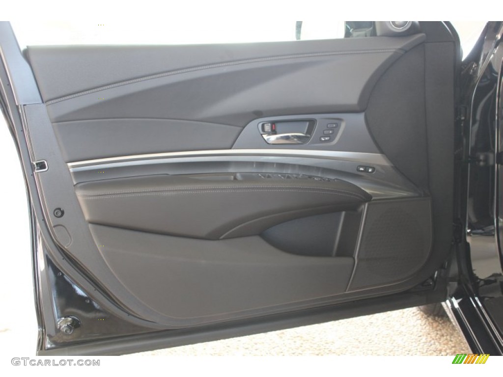 2014 Acura RLX Technology Package Ebony Door Panel Photo #81215249
