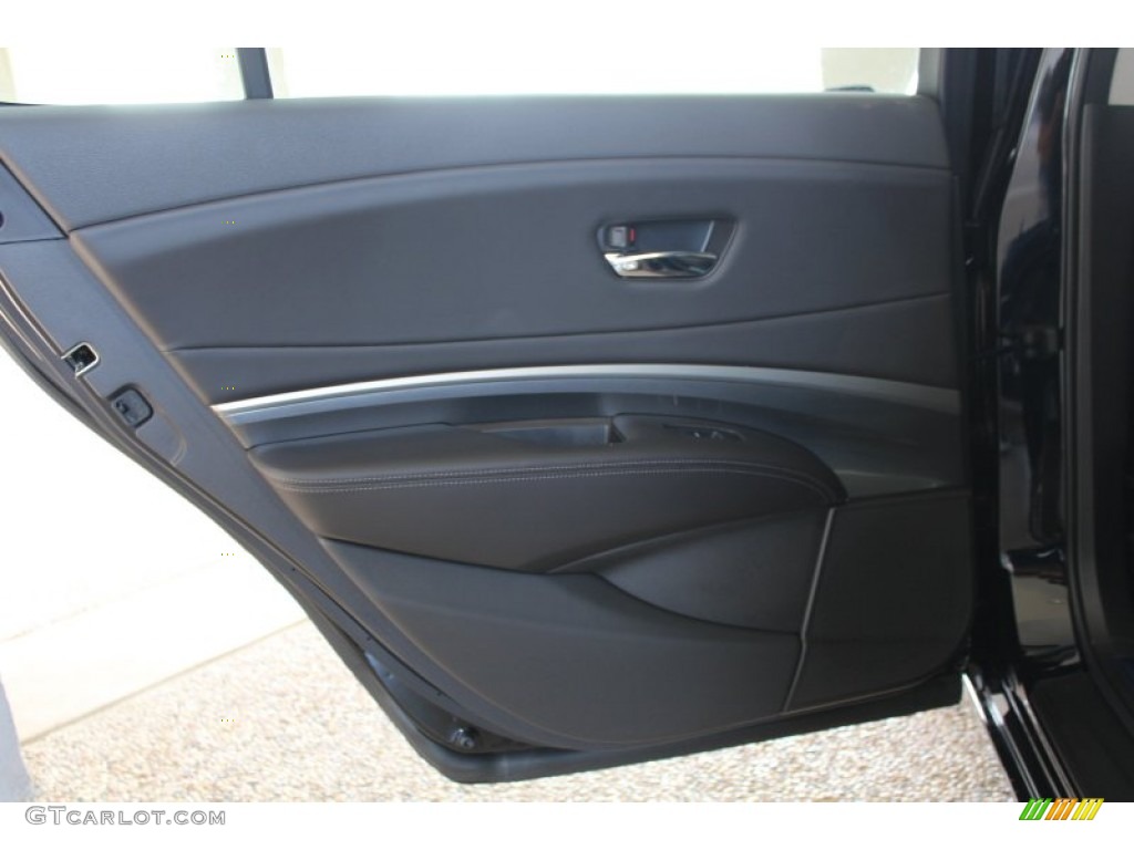 2014 Acura RLX Technology Package Ebony Door Panel Photo #81215328