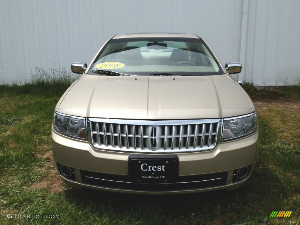 2008 MKZ AWD Sedan - Light Sage Metallic / Sand photo #2