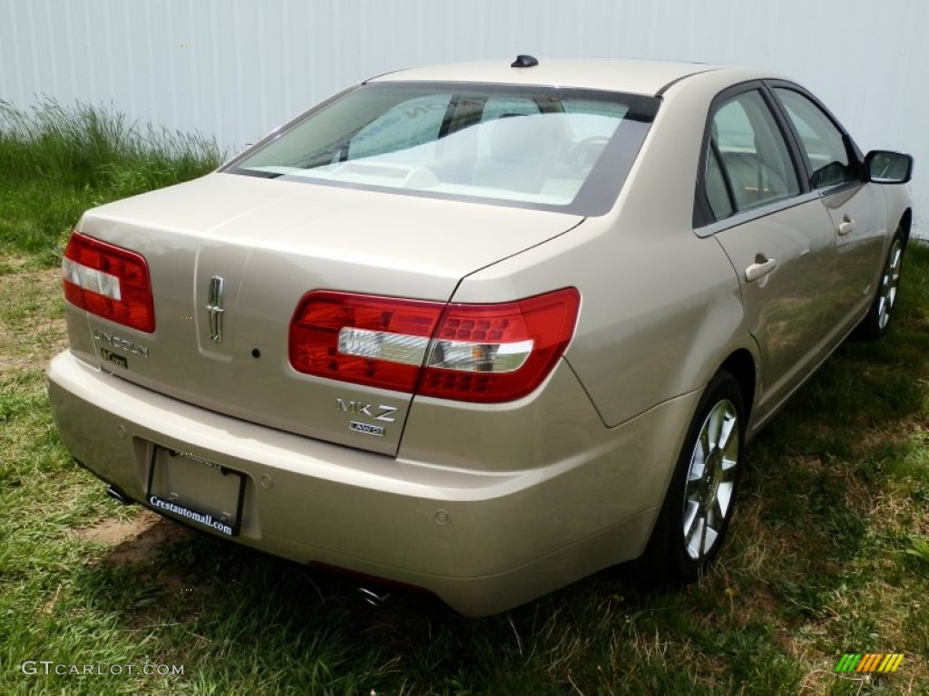 2008 MKZ AWD Sedan - Light Sage Metallic / Sand photo #6