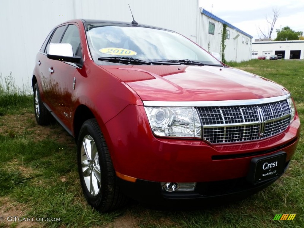 2010 MKX AWD - Red Candy Metallic / Medium Light Stone photo #3
