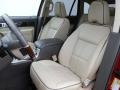 2010 Lincoln MKX Medium Light Stone Interior Front Seat Photo