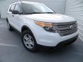 2013 Oxford White Ford Explorer FWD  photo #2