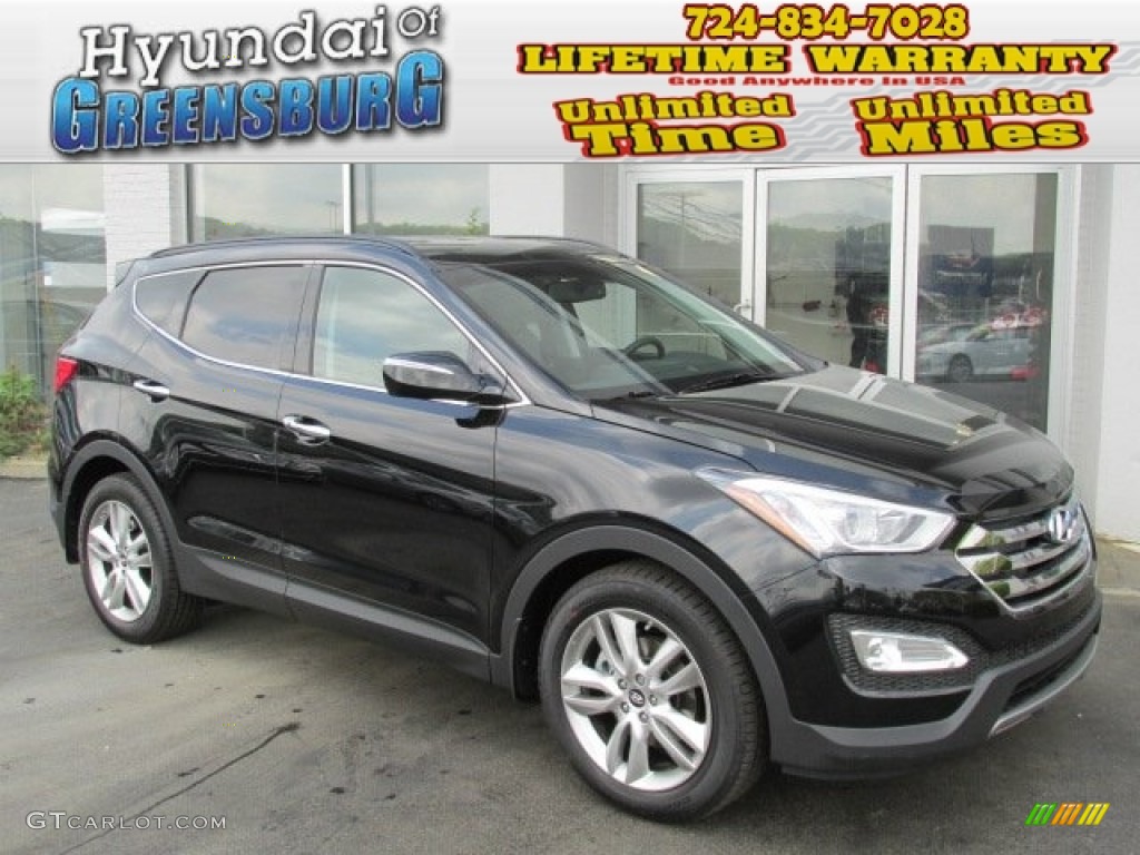 2013 Santa Fe Sport 2.0T AWD - Twilight Black / Gray photo #1