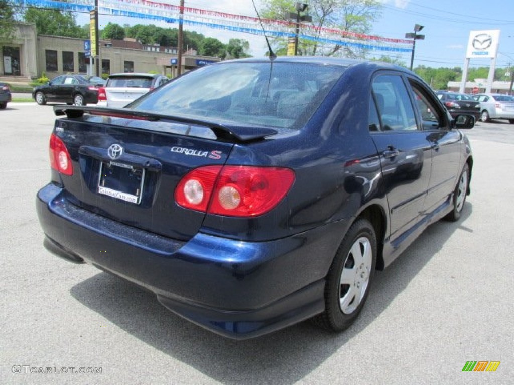 2006 Corolla S - Indigo Ink Pearl / Dark Charcoal photo #6