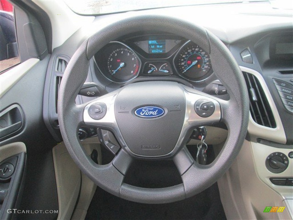 2012 Focus SE Sedan - Kona Blue Metallic / Stone photo #11