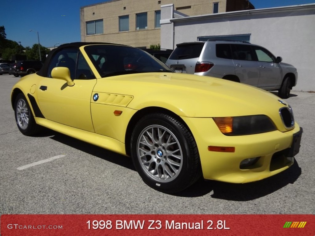 1998 Z3 2.8 Roadster - Dakar Yellow / Black photo #1