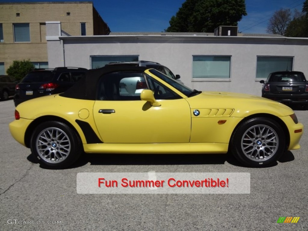 1998 Z3 2.8 Roadster - Dakar Yellow / Black photo #2