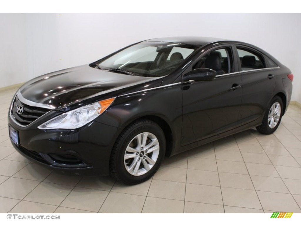 Midnight Black 2011 Hyundai Sonata GLS Exterior Photo #81219244