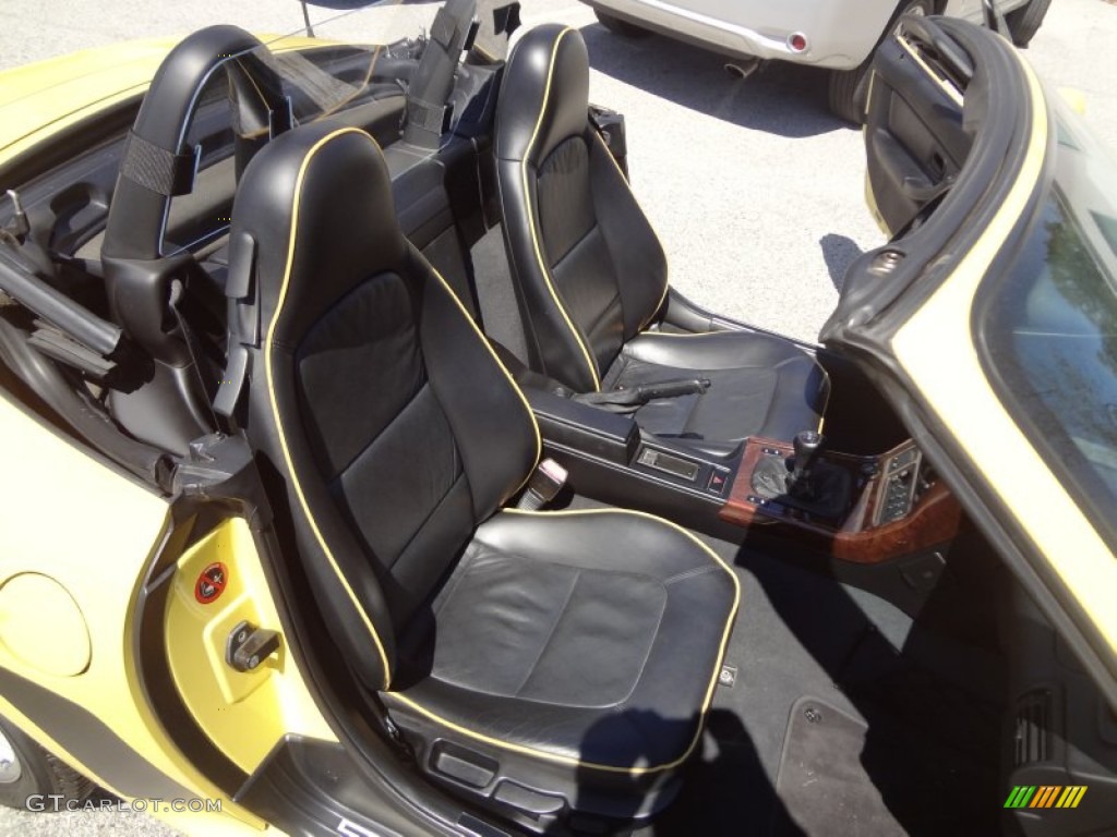 Black Interior 1998 BMW Z3 2.8 Roadster Photo #81219312