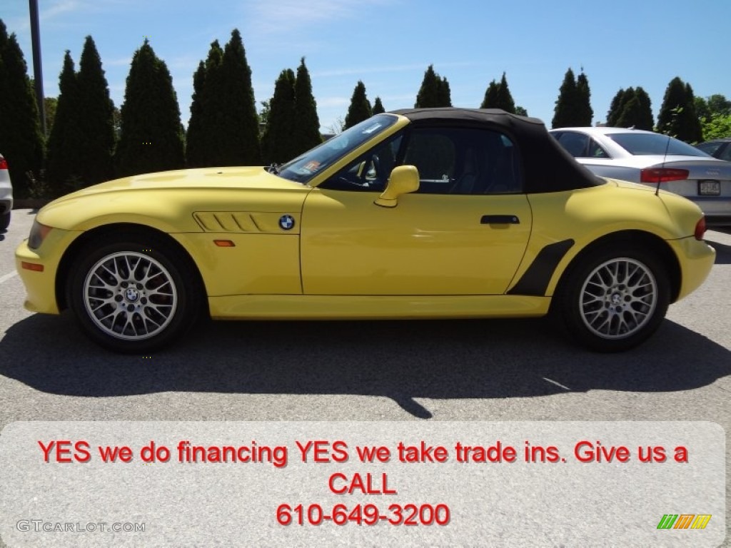 1998 Z3 2.8 Roadster - Dakar Yellow / Black photo #7