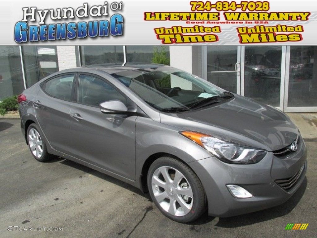 2013 Elantra Limited - Harbor Gray Metallic / Gray photo #1