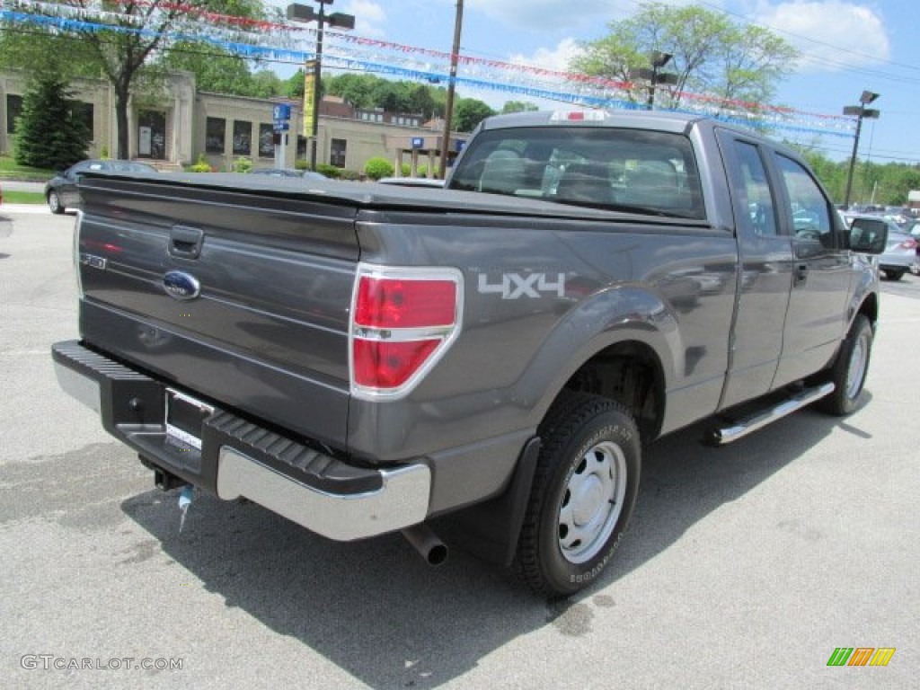 2010 F150 XL SuperCab 4x4 - Sterling Grey Metallic / Medium Stone photo #6