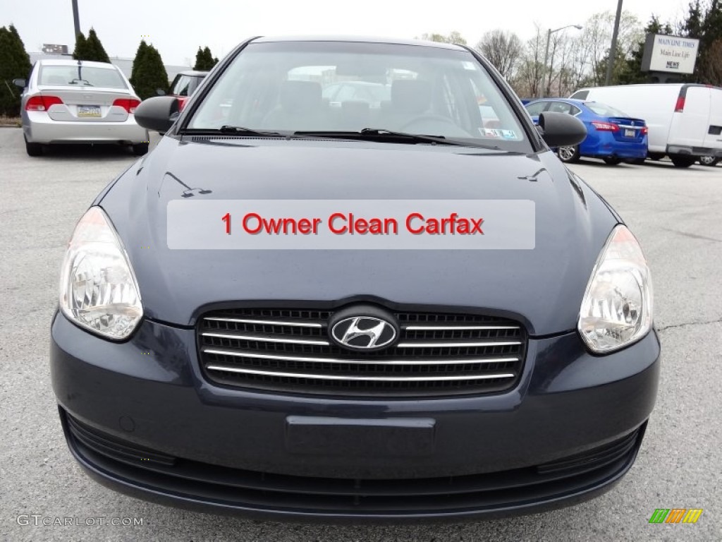 2009 Accent GLS 4 Door - Charcoal Gray / Gray photo #3