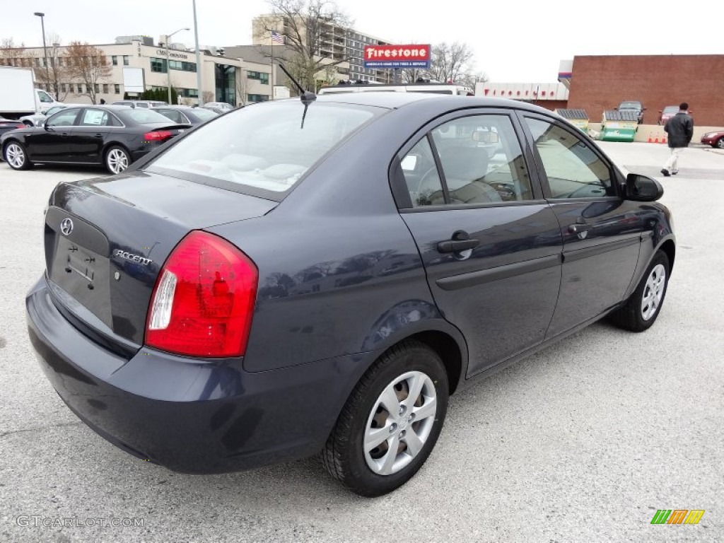 2009 Accent GLS 4 Door - Charcoal Gray / Gray photo #9