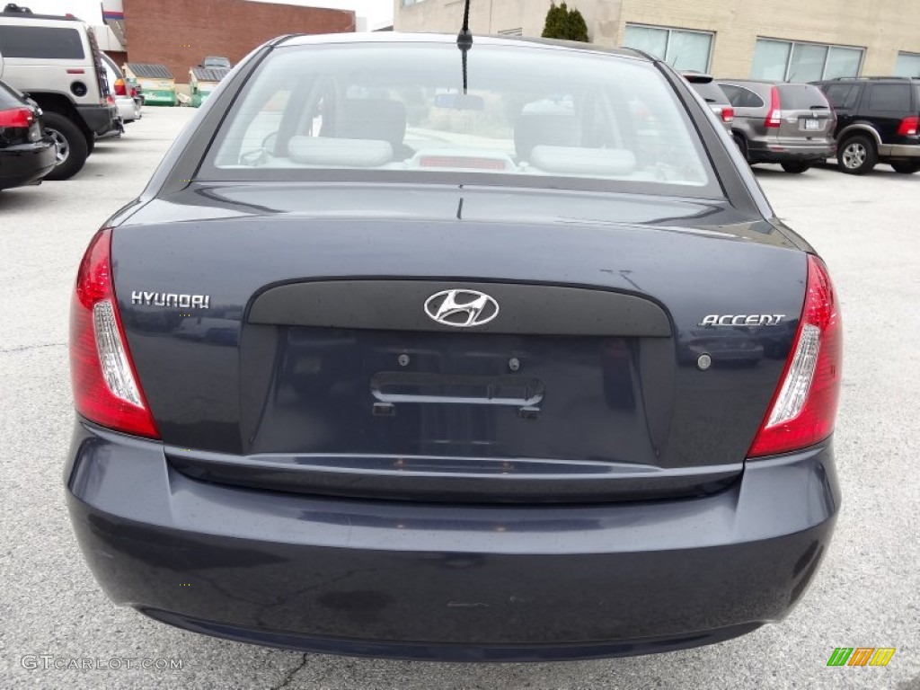 2009 Accent GLS 4 Door - Charcoal Gray / Gray photo #10