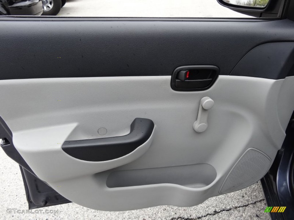 2009 Accent GLS 4 Door - Charcoal Gray / Gray photo #14