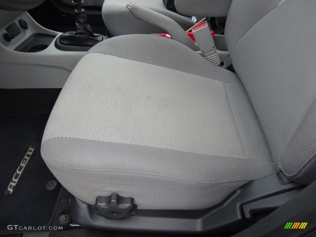 2009 Accent GLS 4 Door - Charcoal Gray / Gray photo #15