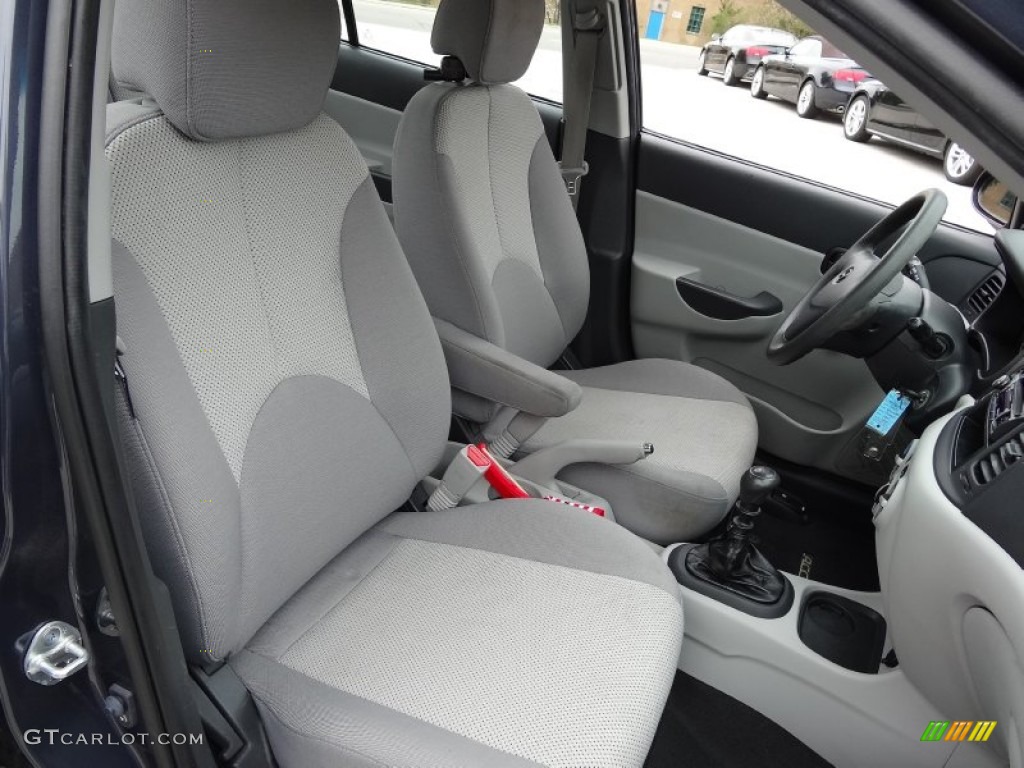 2009 Accent GLS 4 Door - Charcoal Gray / Gray photo #19