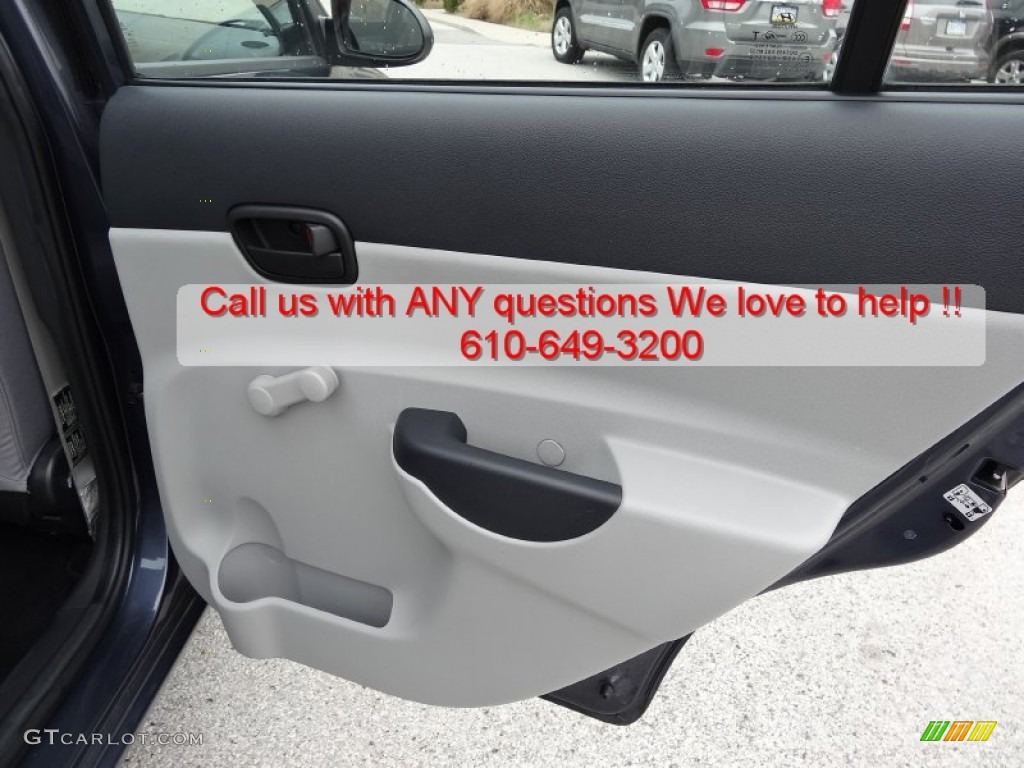 2009 Accent GLS 4 Door - Charcoal Gray / Gray photo #22