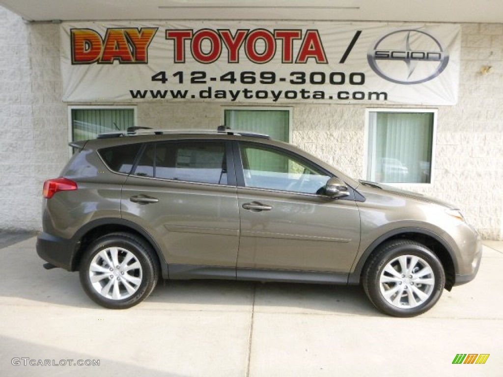 2013 RAV4 Limited AWD - Pyrite Mica / Black photo #1