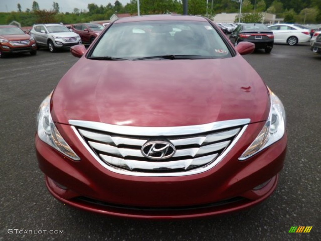 2013 Sonata Limited 2.0T - Sparkling Ruby / Black photo #2