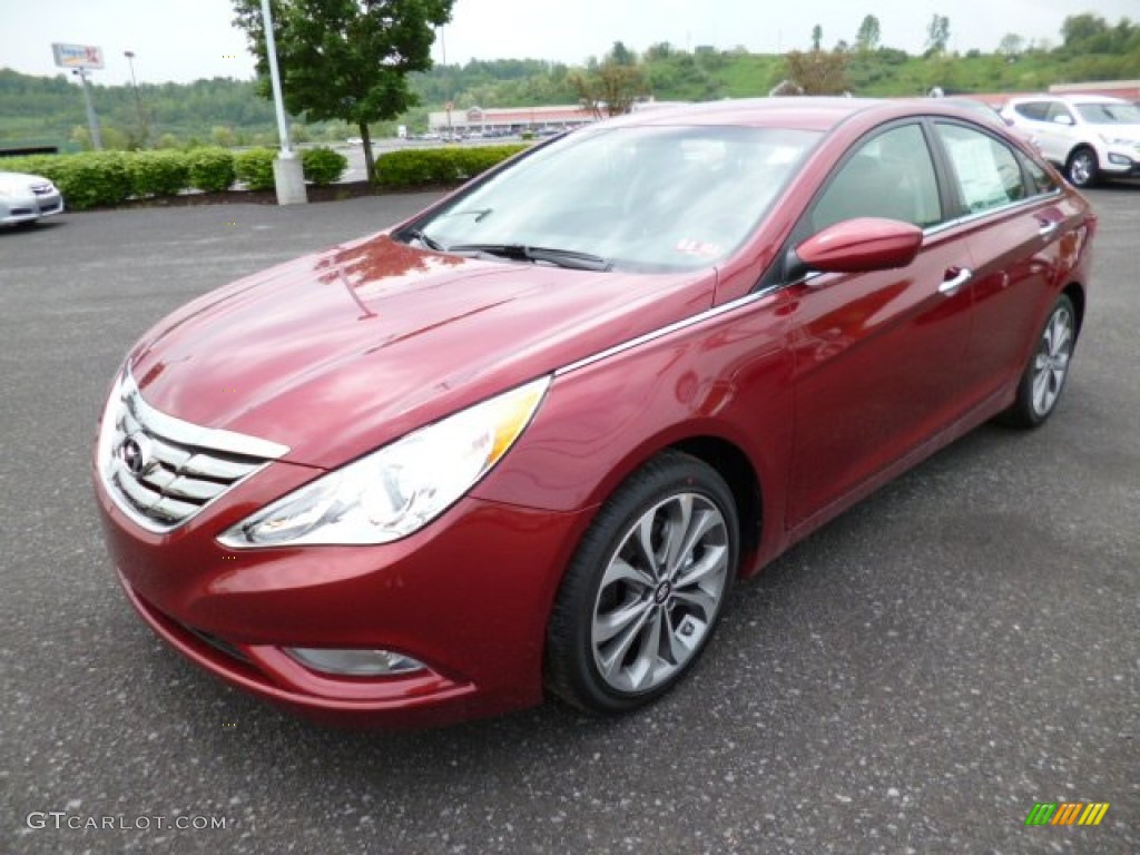 2013 Sonata Limited 2.0T - Sparkling Ruby / Black photo #3