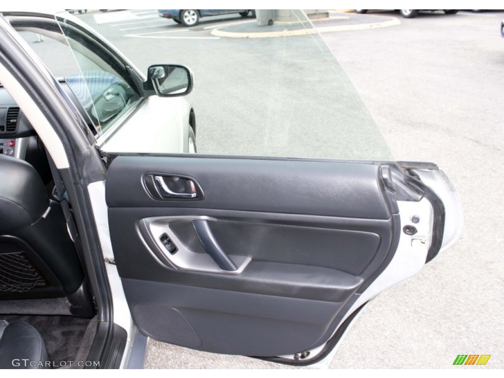 2006 Subaru Outback 2.5 XT Limited Wagon Off Black Door Panel Photo #81220793