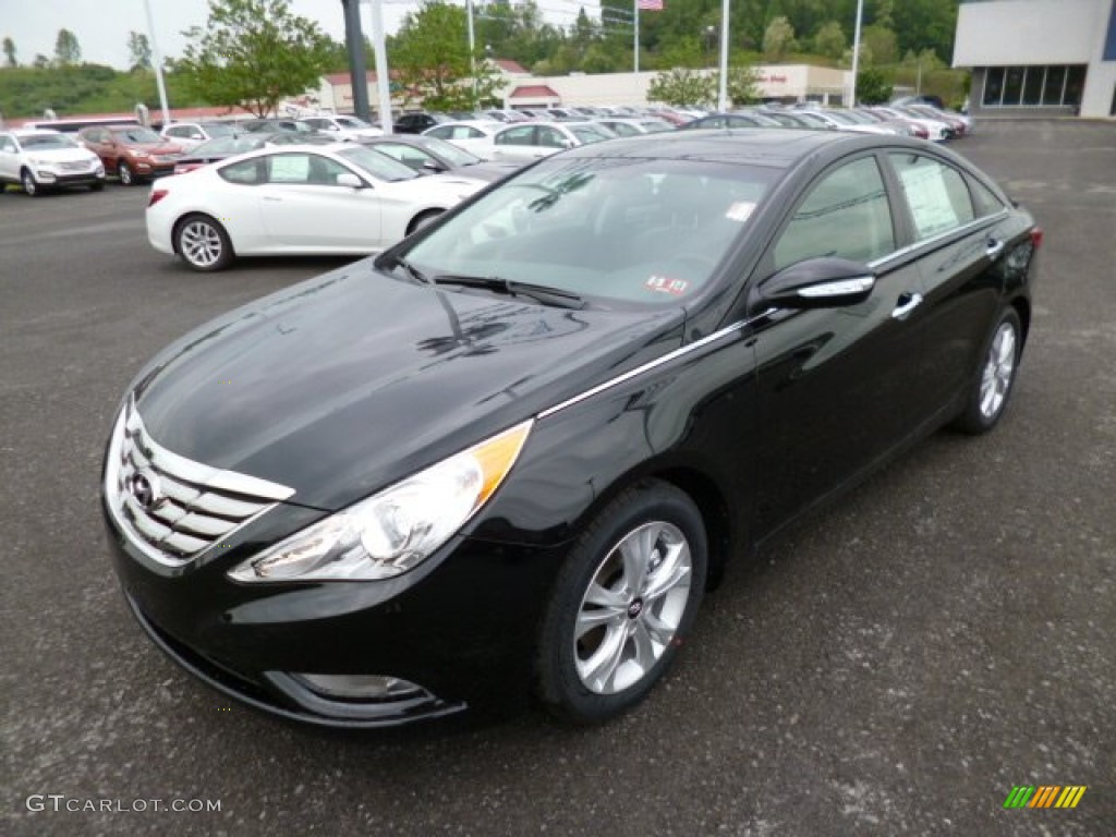 Midnight Black 2013 Hyundai Sonata Limited Exterior Photo #81220815