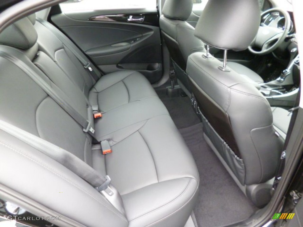 Black Interior 2013 Hyundai Sonata Limited Photo #81220944